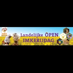 Spandoek 'Open Imkerijdag' - groot (4m x 1m)