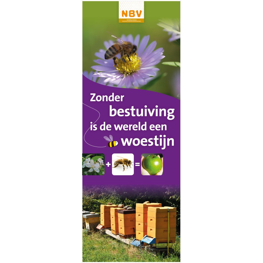 Rolbanner 'Zonder bestuiving' - momenteel uitverkocht.